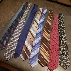 8 Elegant Men's Tie Collection - Assorted Colors